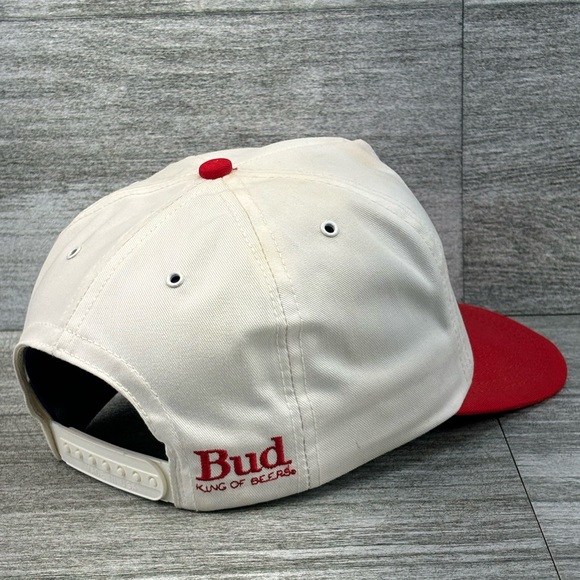 VTG Bill Elliott Bud King Of Beers USA Made Snapback Trucker Hat OSFA 1994 90s - Picture 6 of 16